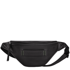 Longchamp 3D Bőr Övtáska Női Fekete | 59810PGLR