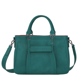 Longchamp 3D S Bőr Kézitáska Női Zöld | 29054QOZJ