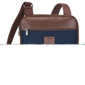 Longchamp Boxford L Vászon Crossbody Táska Férfi Kék | 32075AJSG