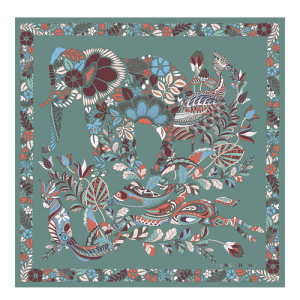 Longchamp Fall-Téli 2022 Kollekciók Silk Silk Scarves Női Zöld | 05718XEGJ