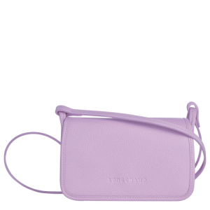 Longchamp Le Foulonné Bőr Pénztárca Női Lila | 91047ESMU