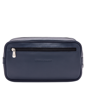 Longchamp Le Foulonné Bőr Toaletttáskák Női Kék | 61927JIMK