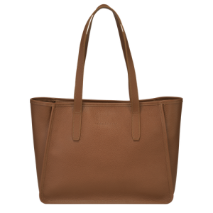 Longchamp Le Foulonné Bőr Válltáskák Női Barna | 07359SYZW