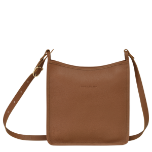 Longchamp Le Foulonné L Bőr Crossbody Táska Női Barna | 40581TVEF