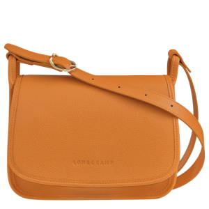 Longchamp Le Foulonné M Bőr Crossbody Táska Női Narancssárga | 02976ISNZ