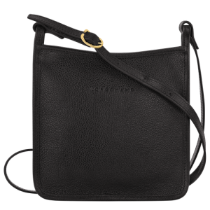Longchamp Le Foulonné S Bőr Crossbody Táska Női Fekete | 82790QUGI