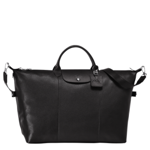 Longchamp Le Foulonné XL Bőr Utazótáskák Férfi Fekete | 03429CILH