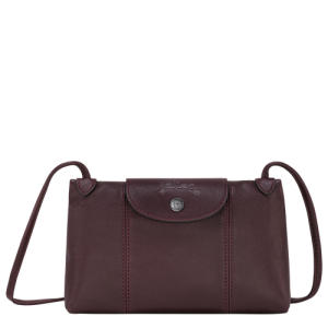 Longchamp Le Pliage Cuir Bőr Crossbody Táska Női Piros | 52863RXTL