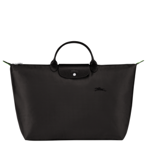 Longchamp Le Pliage Green L Vászon, Recycled canvas Utazótáskák Férfi Fekete | 82710UNTC