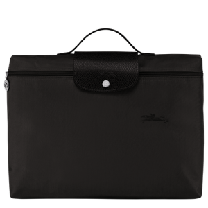 Longchamp Le Pliage Green Vászon, Recycled canvas Aktatáska Női Fekete | 80162UJFL