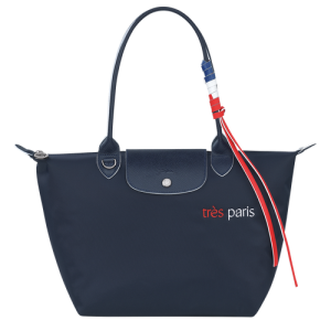 Longchamp Le Pliage Très Paris S Vászon, Recycled canvas Válltáskák Női Kék | 27314CLKY