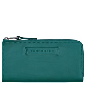 Longchamp Long 3D Bőr Pénztárca Női Zöld | 29135HLTE