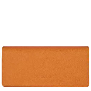Longchamp Long continental Le Foulonné Bőr Pénztárca Női Narancssárga | 31625RUCP