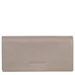 Longchamp Long continental Le Foulonné Bőr Pénztárca Női Szürke | 89401PVIS