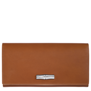 Longchamp Long continental Roseau Bőr Pénztárca Női Barna | 37094HZFM
