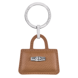 Longchamp Roseau Bőr Kulcstartó Női Bézs | 01658SAQP