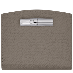 Longchamp Roseau Bőr Pénztárca Női Szürke | 21689OCJZ