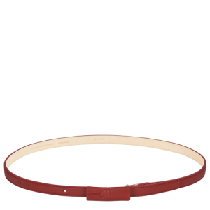 Longchamp Roseau Bőr Öv Női Piros | 71098XPIO