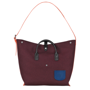 Longchamp Roseau Essential XL Vászon Válltáskák Női Piros | 60812FAXT