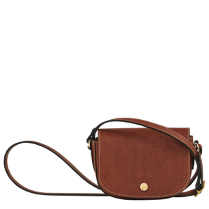Longchamp épure Bőr Crossbody Táska Női Barna | 17605ZVIC