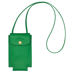 Longchamp épure Bőr Telefontok Női Zöld | 26745IYSD
